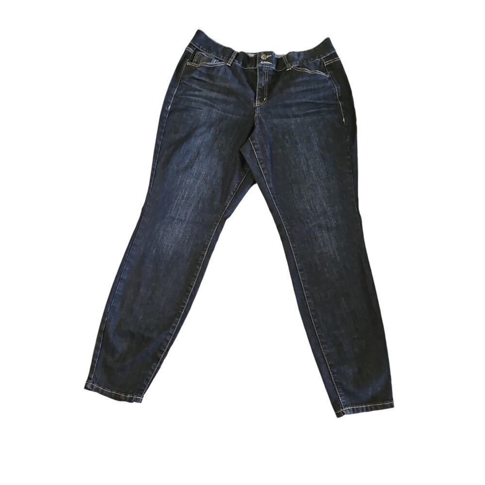 Lane‎ Bryant Tighter Tummy Fit High Rise Skinny Denim Jeans Sz 16